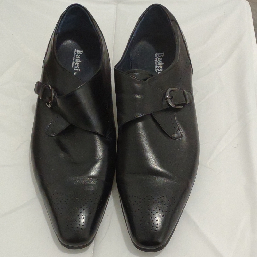 Men's Black Leather Oxfords